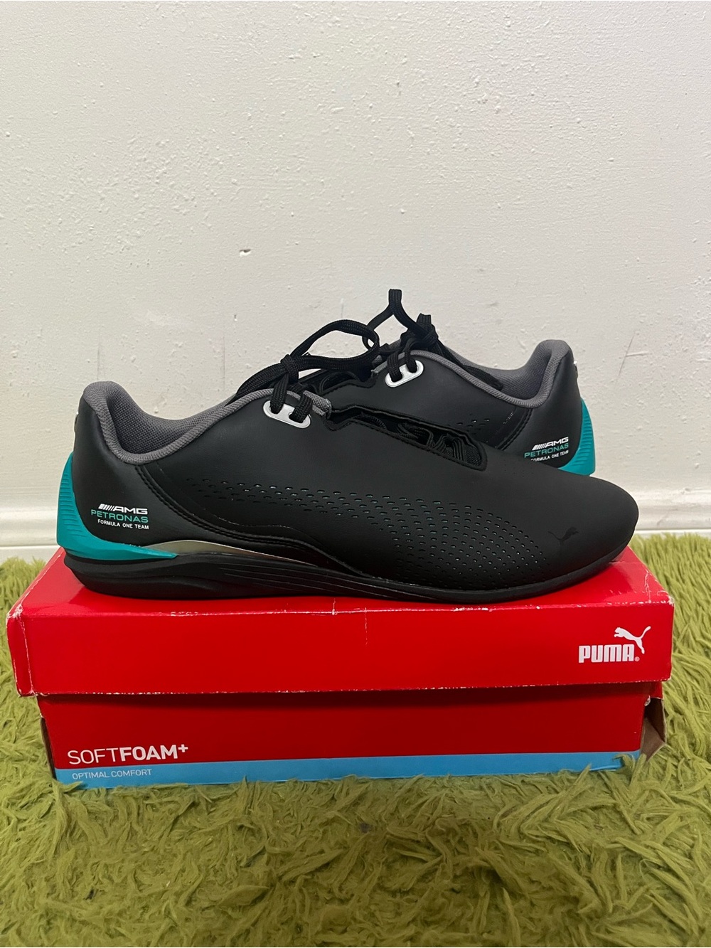 NIB PUMA Mercedes-AMG Petronas F1 Drift Cat Decima Black Size 11.5